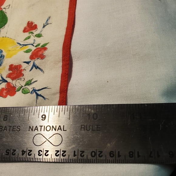 Vintage Child's Hankerchief Hanky Fairytale Sleeping Beauty Some Stains - Picture 5 of 6